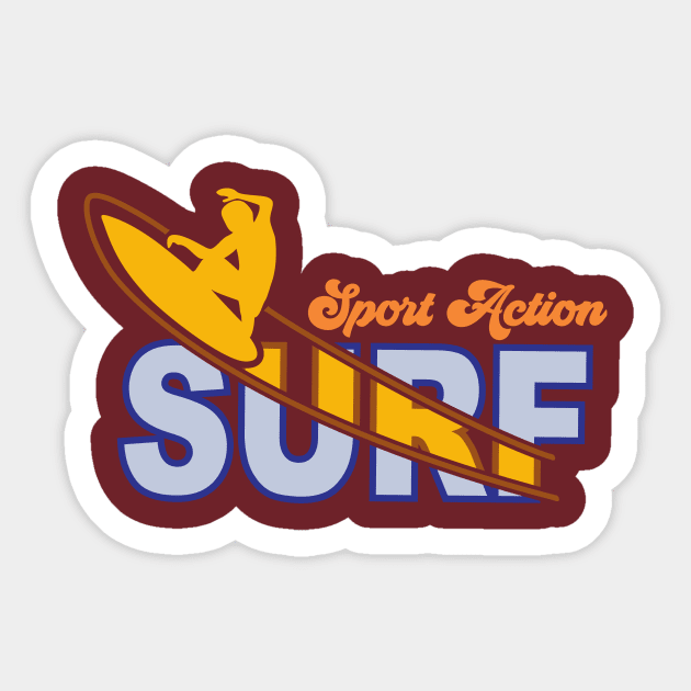 Sport Surfing Beach Sticker by C-79